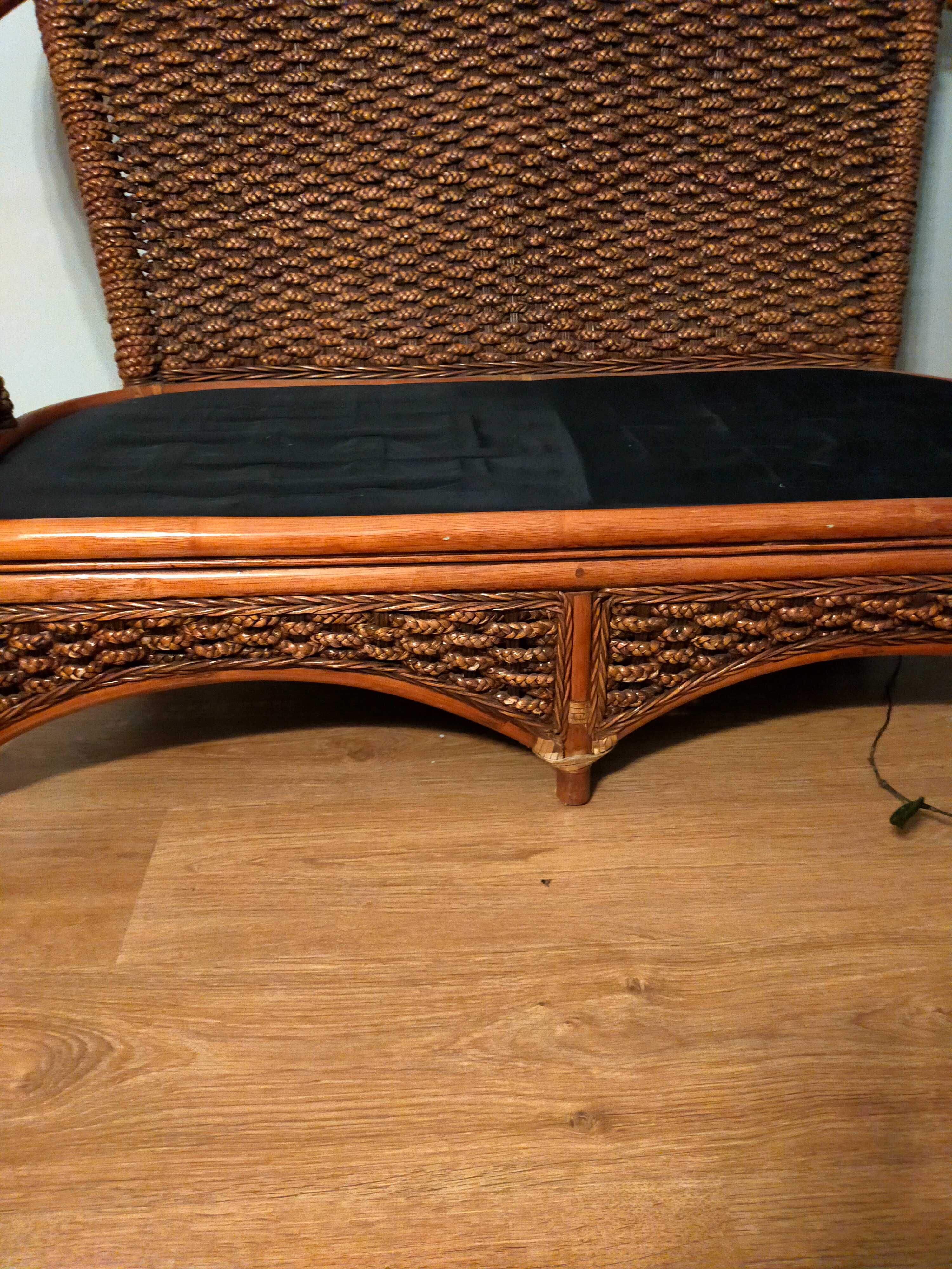 kanapa sofa z ratanu szer. 140 cm