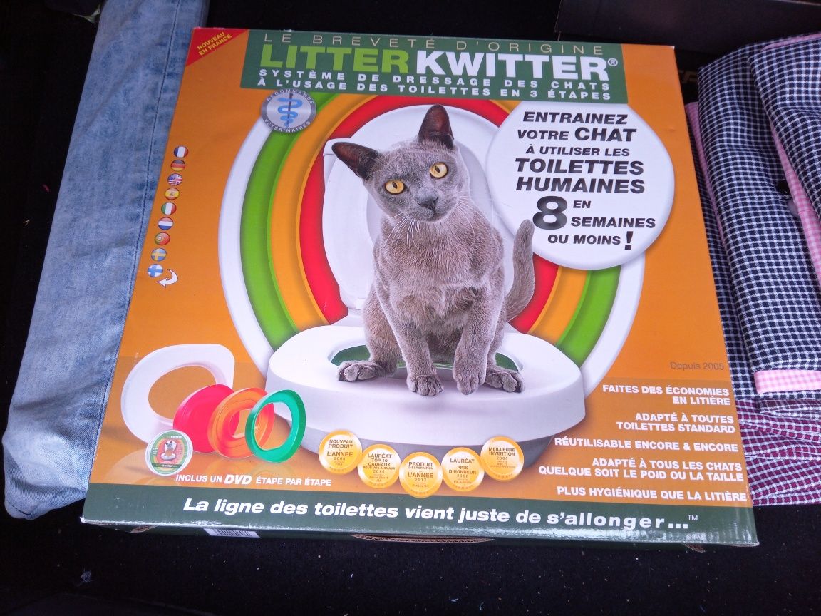 Casa de banho para gatos para meter na sanita