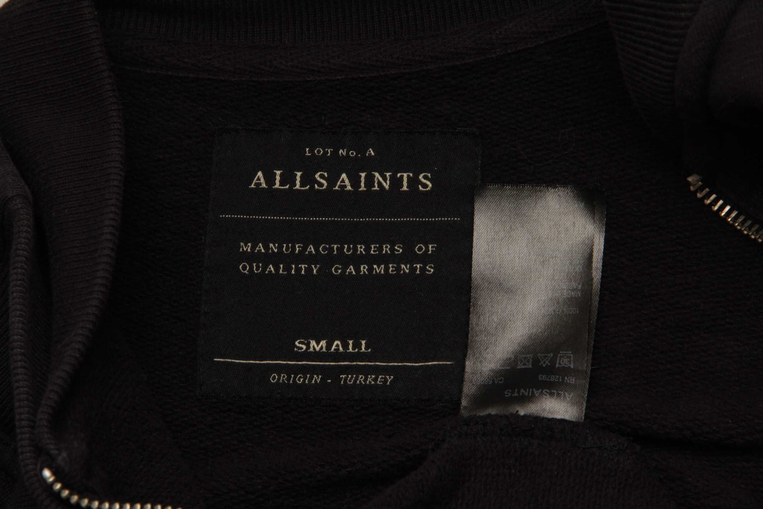 AllSaints рр S куртка бомбер из хлопка Garment Dyed