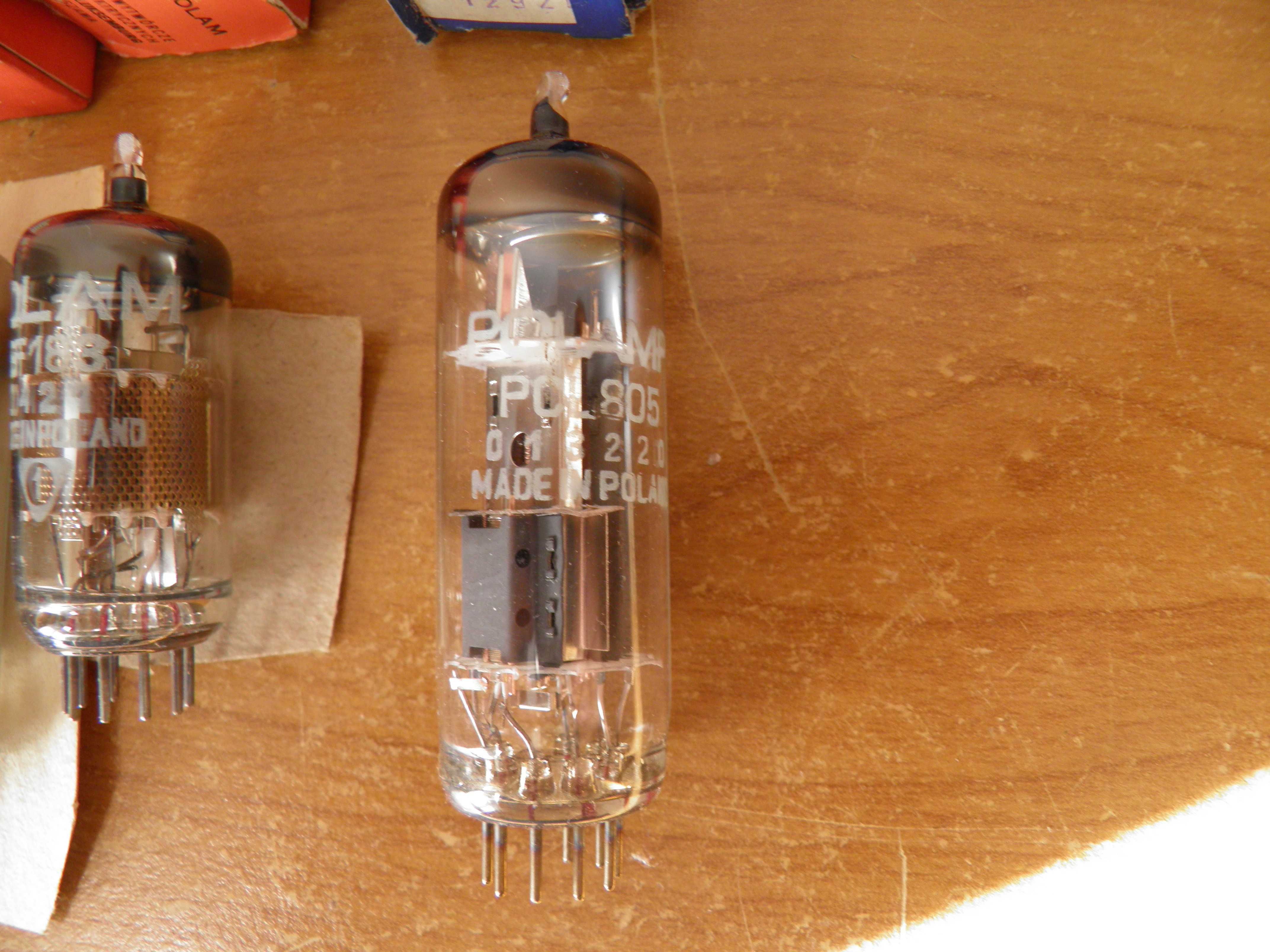 Lampy elektronowe zestaw UCL82, EY81, EF183, PCL805 Telam Polam