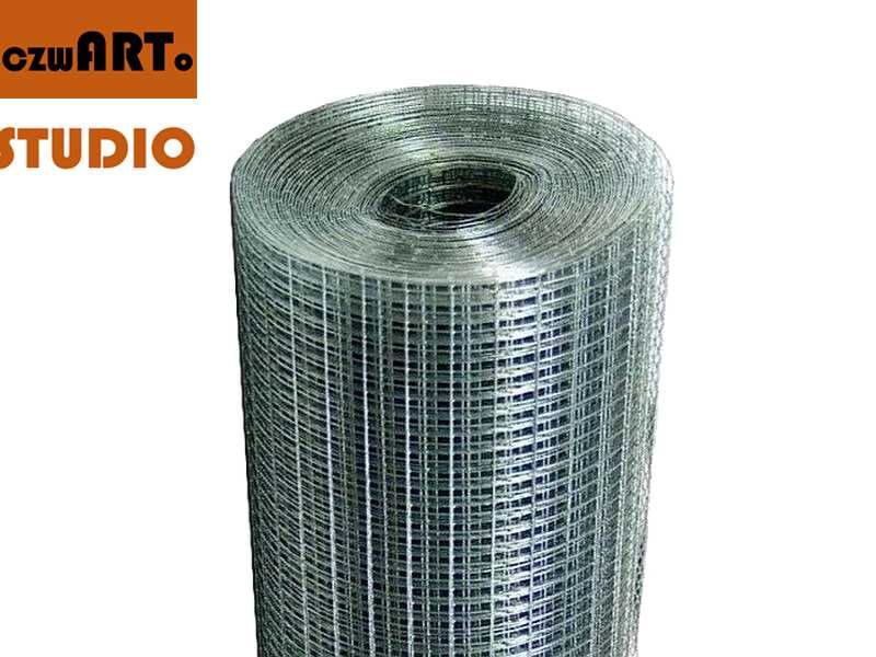 Siatka zgrzewana hodowlana - 19 mm x 19 mm / 1,00 m - woliera gołębie