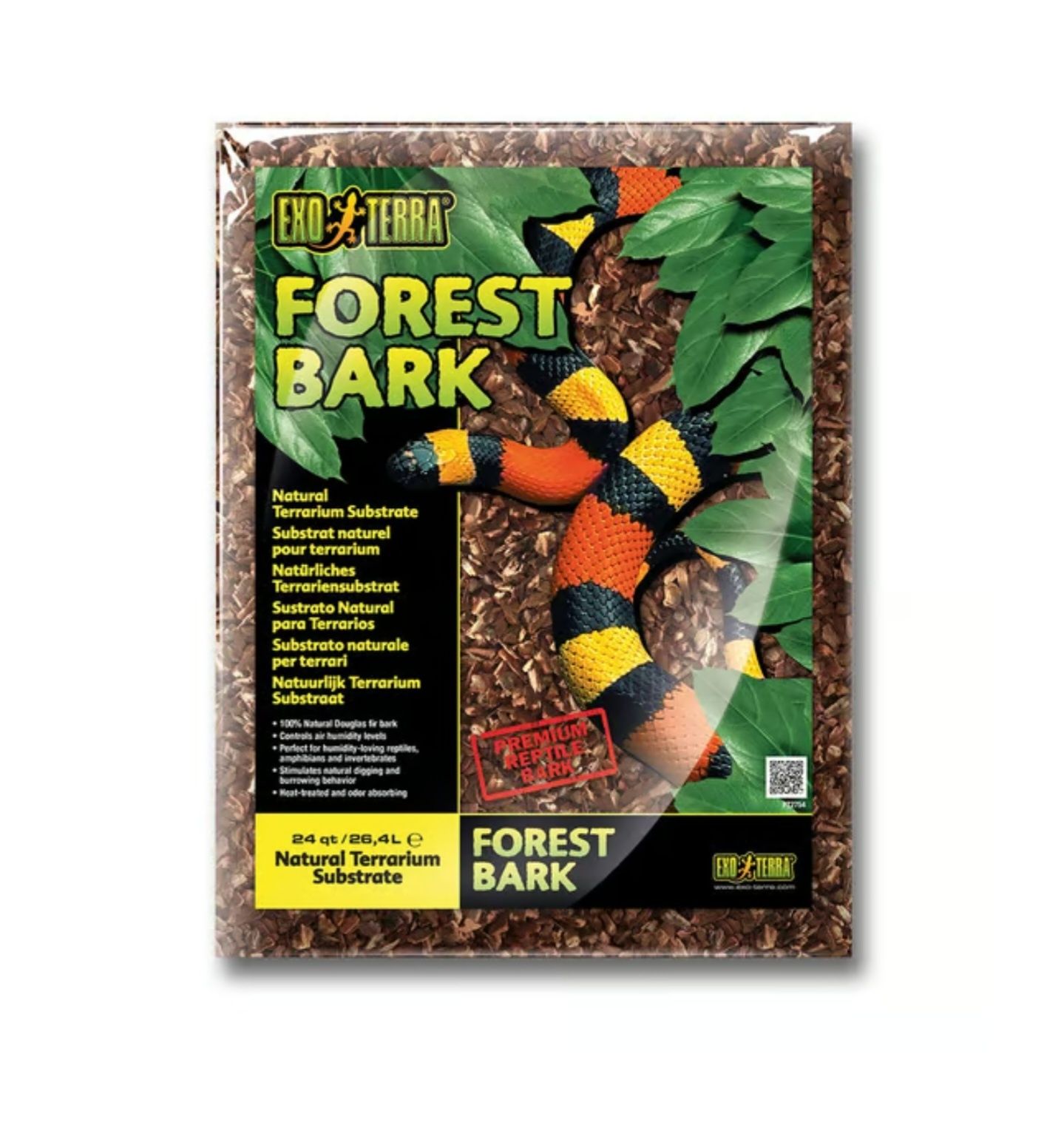 Exoterra Forest Bark – naturalne podłoże dla gadów 26,4 L , Terrarium
