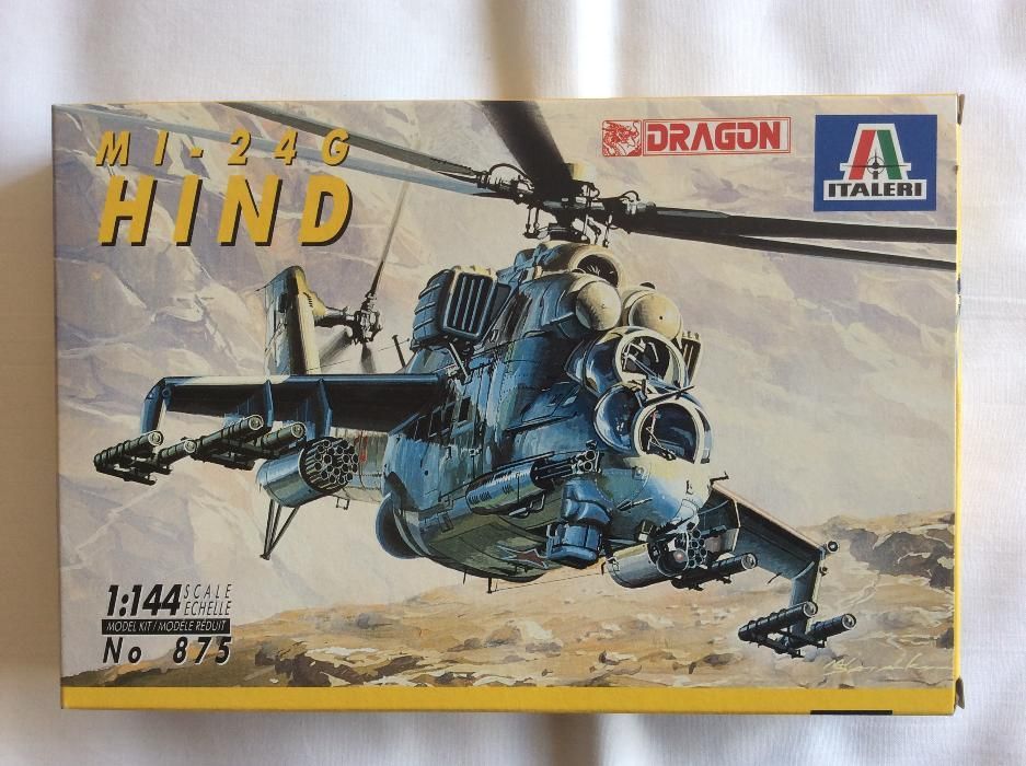 Miniaturas Italeri Dragon; MI 24 G Hind; 1/144