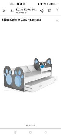 Łóżko kotek z szufladą