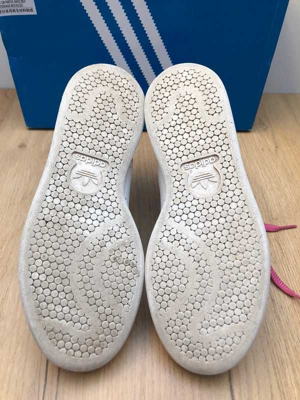 Buty Adidas Originals Stan Smith Unisex, Białe,Róźowe - Rozmiar 36 2/3