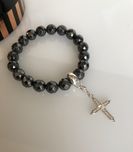 Знижка! Браслет Thomas Sabo з підвіскою "  Хрестик " , гематит