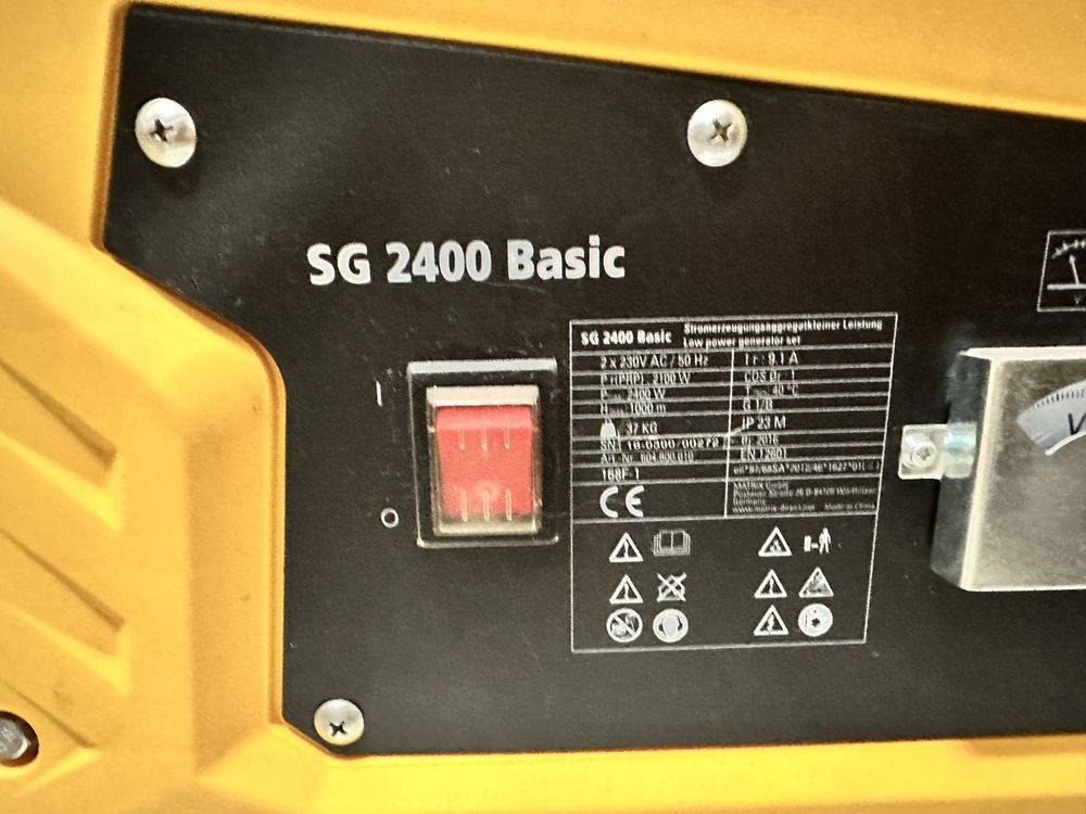 Agregat prądotwórczy Stanley SG 2400 Basic – sprawny, gotowy do pracy