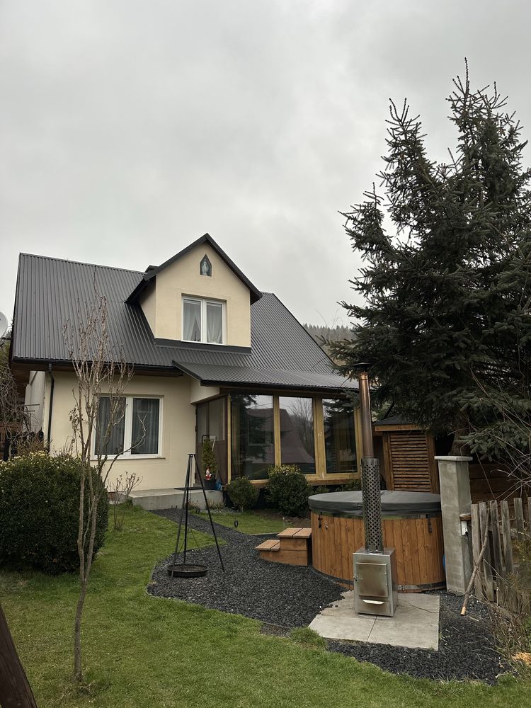 Dom w górach pod Krakowem z balią ogrodową i kominkiem (do 10 osob)