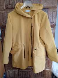 Musztardowa kurtka płaszczyk  rozmiar 42