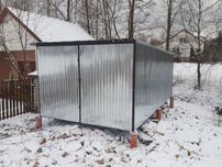 Schowek blaszany 3x5 garaż blaszak - producent dostawa montaż