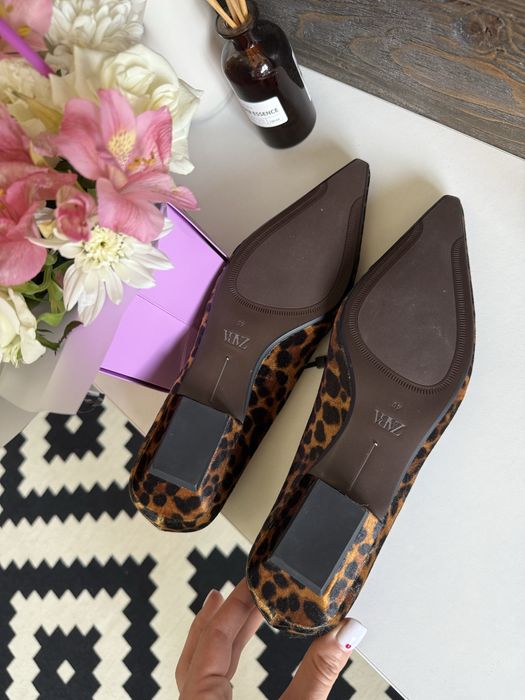 Балетки леопардові туфлі Zara 39-40