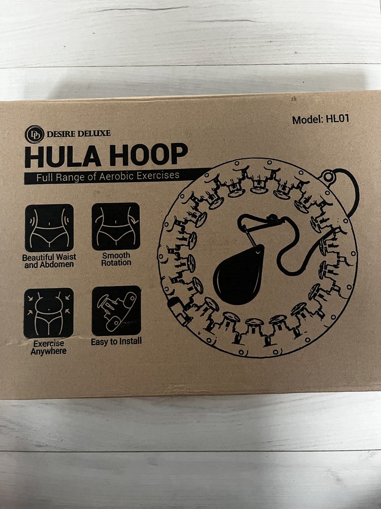 Hula hop z wypustkami Hula Hop Desire Deluxe 45 cm odcienie zieleni