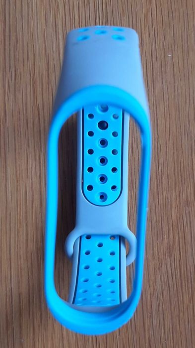 Bracelete/Pulseira: Mi Band 5/6 Cinza/Azul
