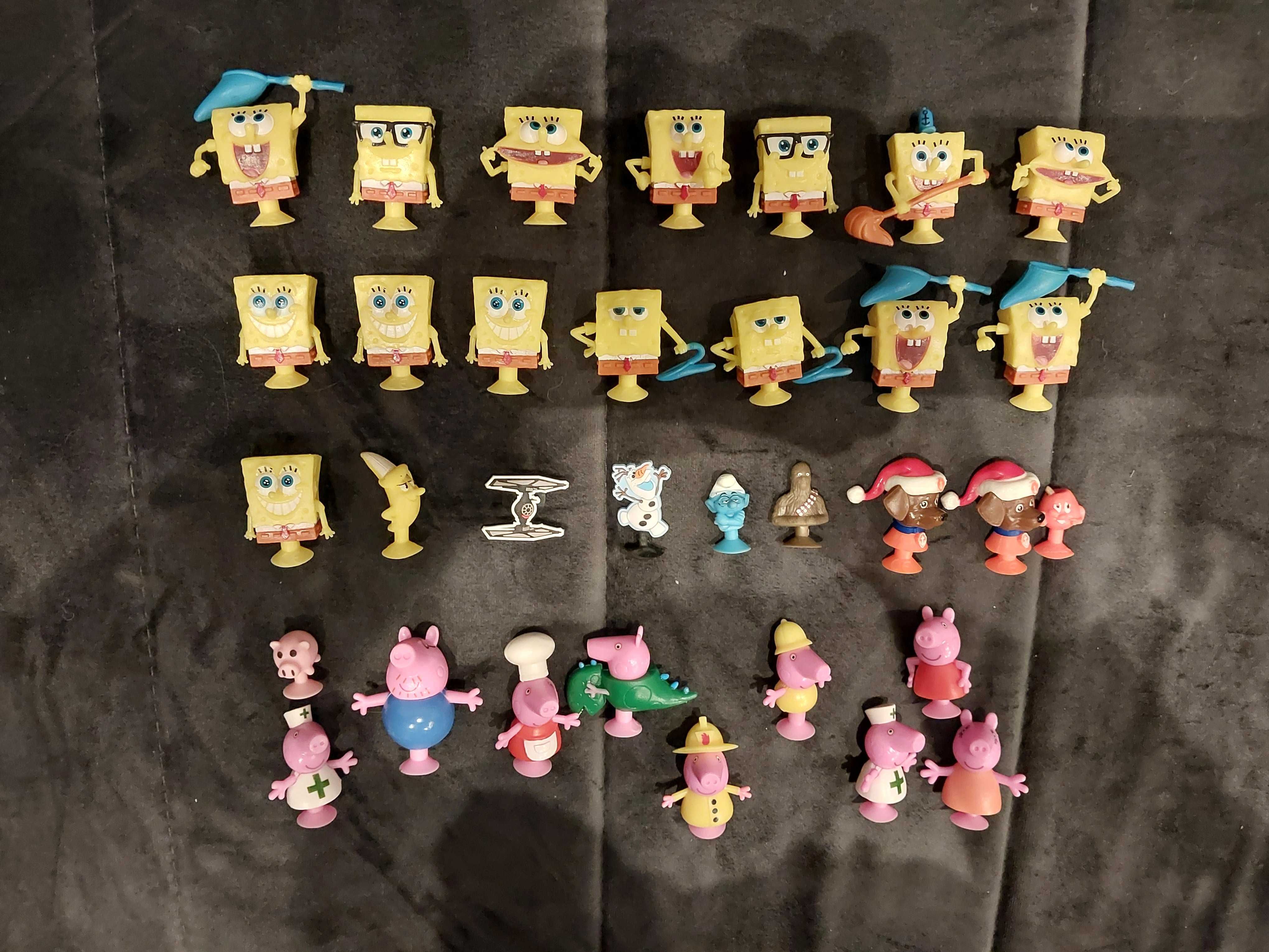 Figurki spongebob stickers świnka peppa 33 szt