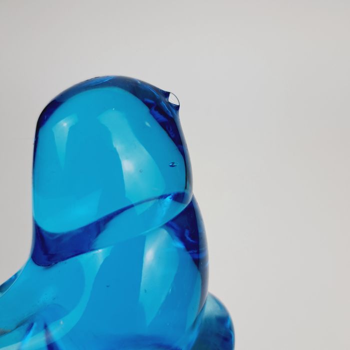 Szklana figurka ptak Leo Ward szkło kolorowe
