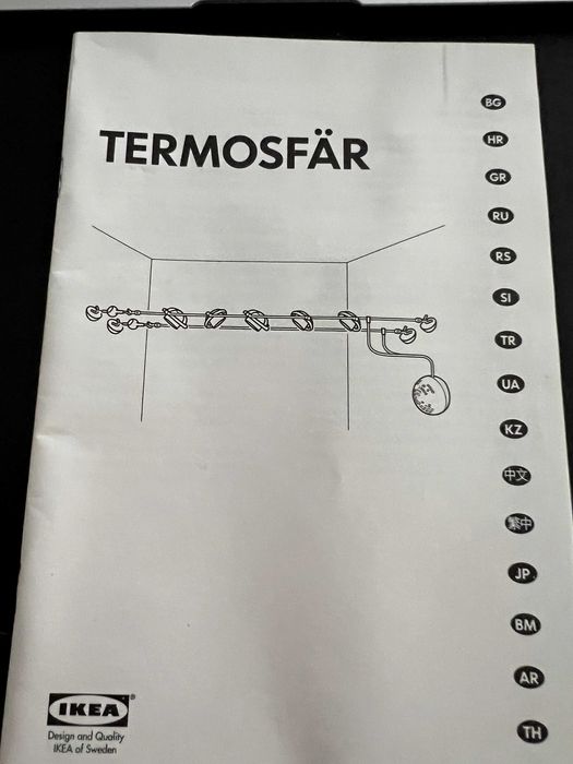 2 Candieiros TERMOSFAR IKEA c/lampadas LED