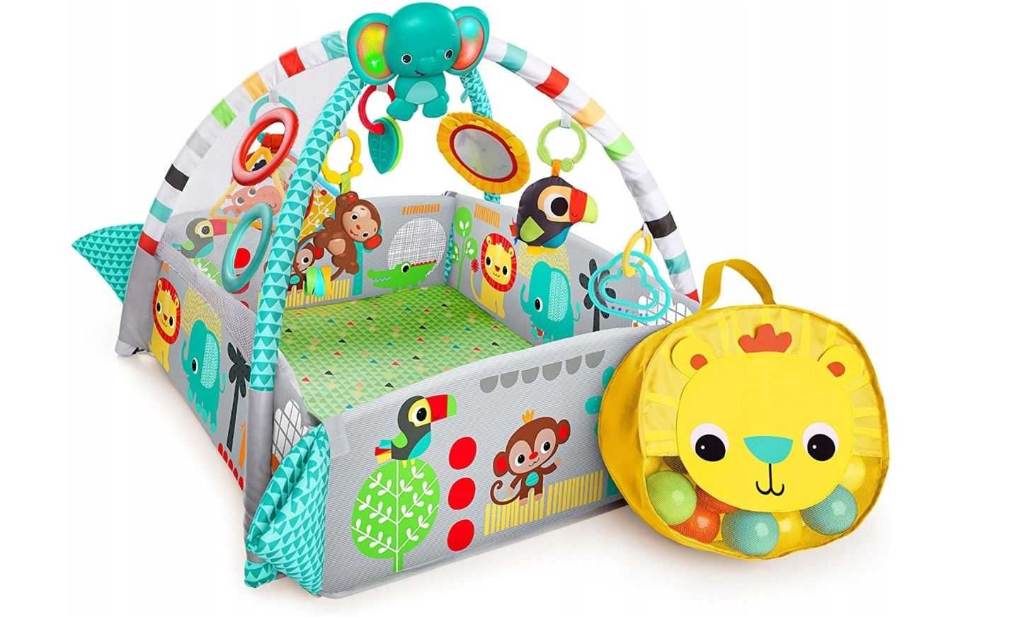Bright Starts Edukacyjna mata edukacyjna plac zabaw z piłeczkami 10754