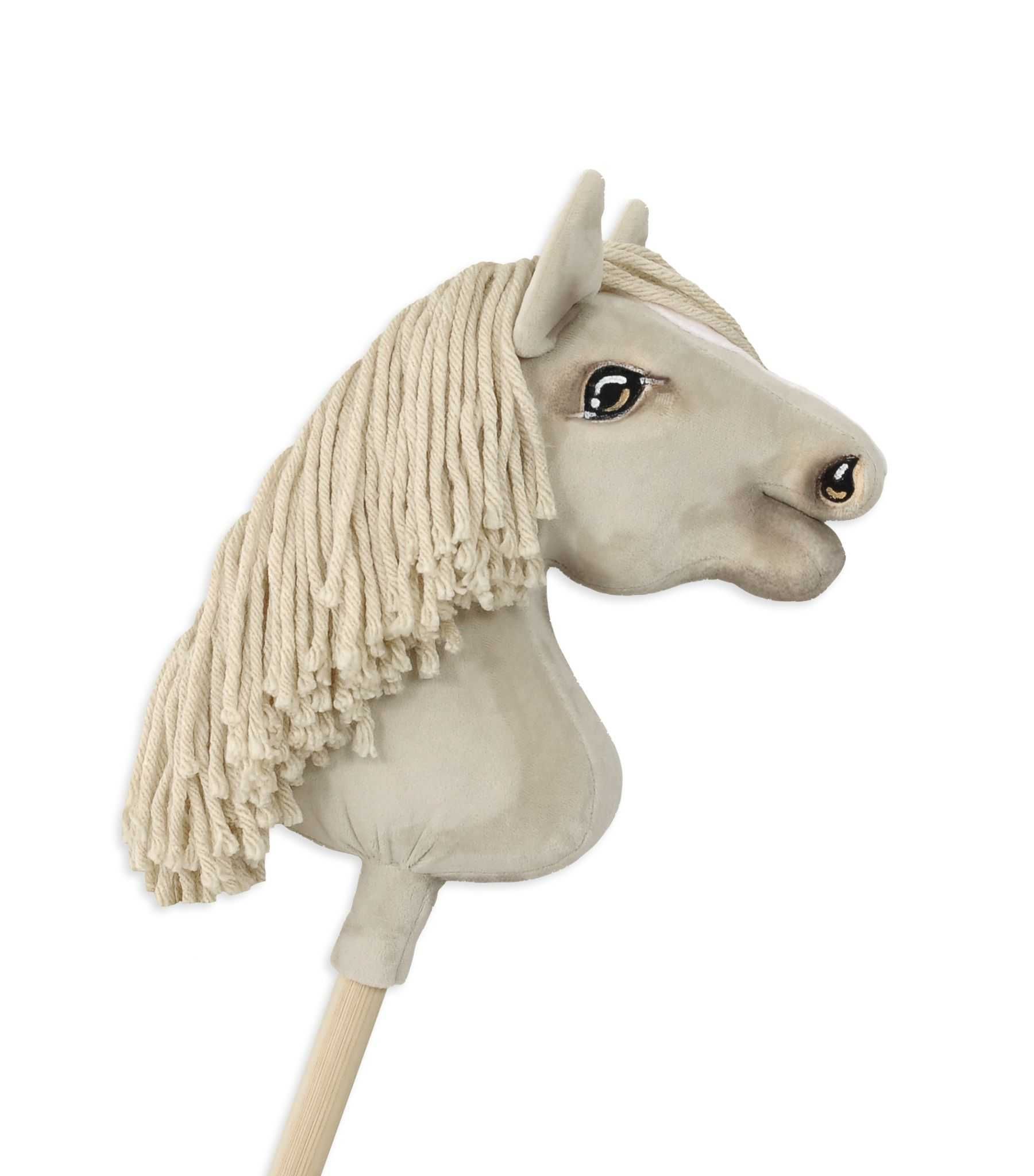 Hobby Horse Mały koń na kiju Premium - cremello A4!