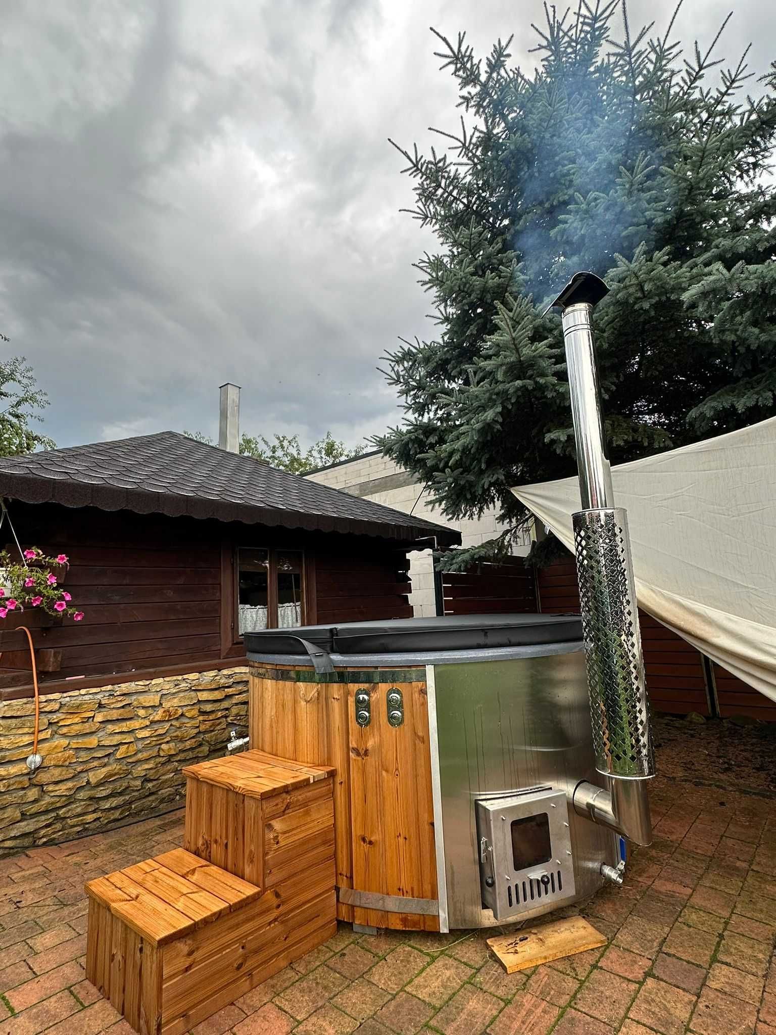 Balia Ogrodowa Jacuzzi Bania Hot Tub Gorąca Beczka