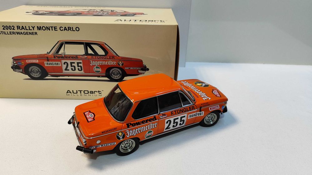 BMW 2002 Rally Monte Carlo 1973 Jagermeister AUTOart 1/18