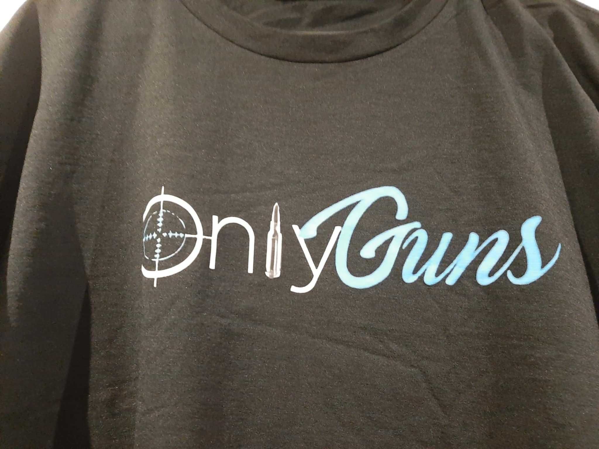 Męska koszulka z nadrukiem „Only Guns” - roz. XXL
