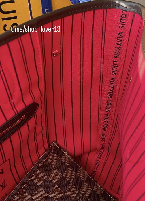 Сумка шоппер LV Louis Vuitton Neverfull MM преміум
