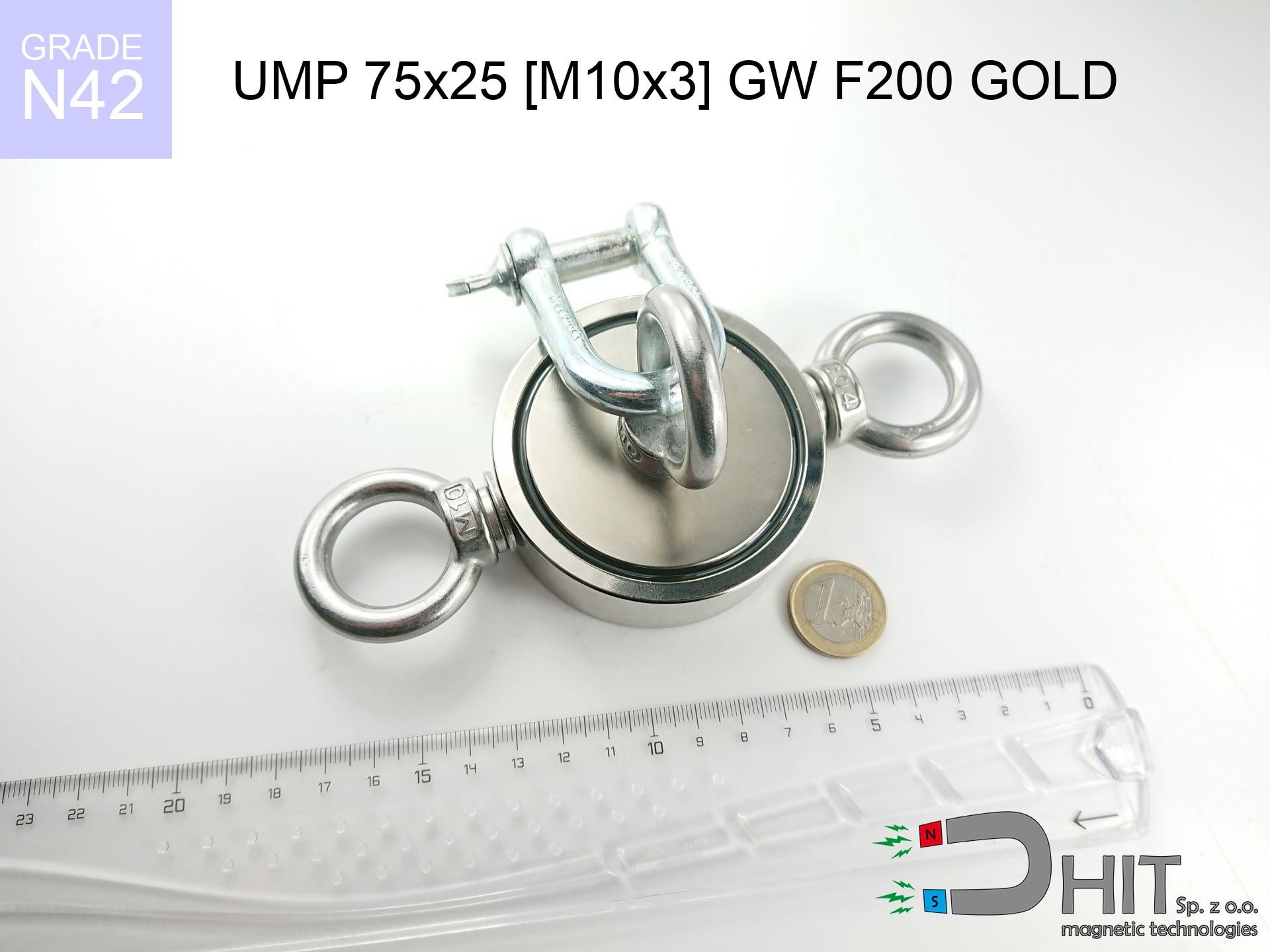 Magnes neodymowy do poszukiwań w wodzie F200 GOLD - mocny