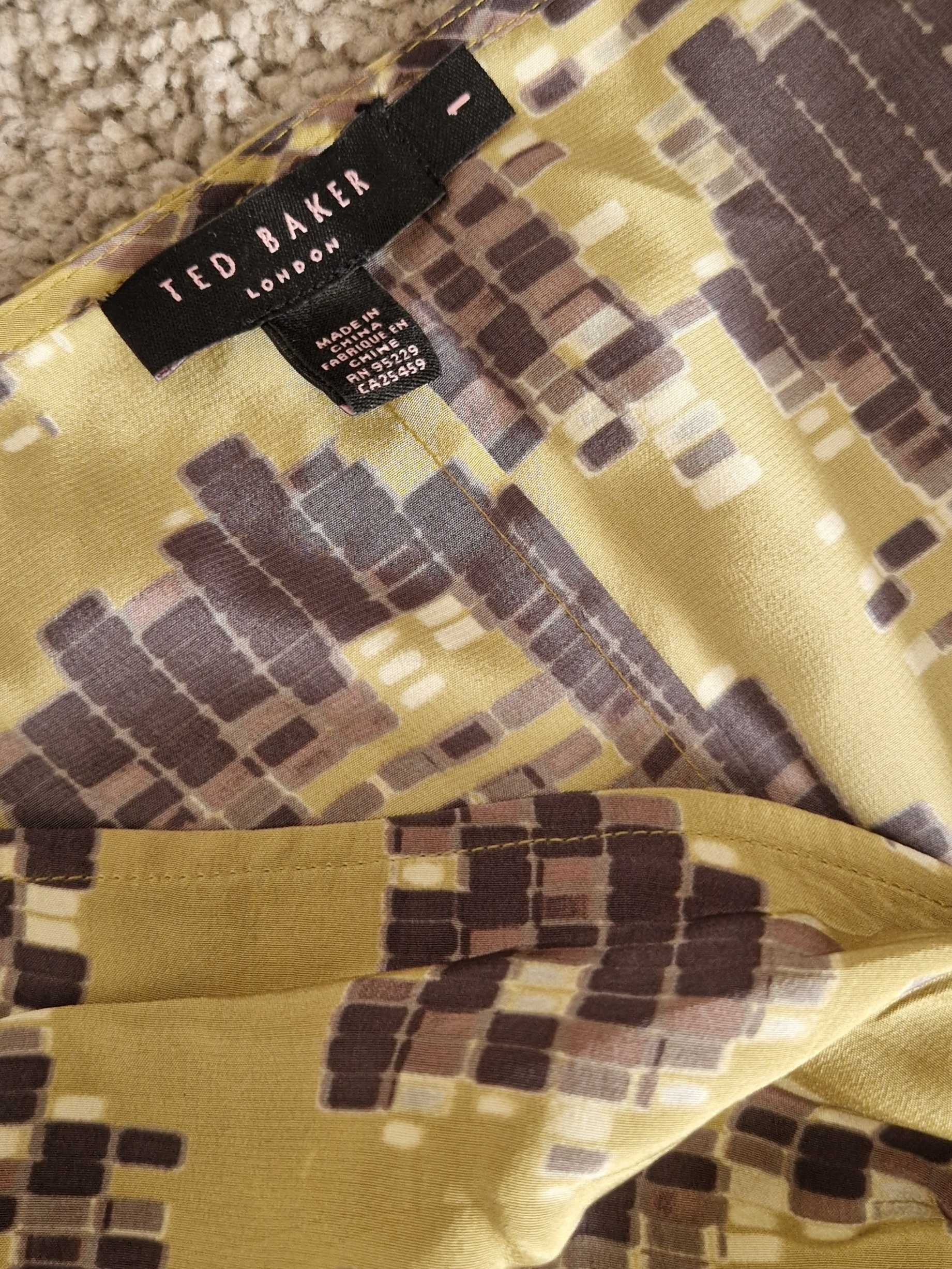 Jedwabna sukienka 100% jedwab TED BAKER 34 XS