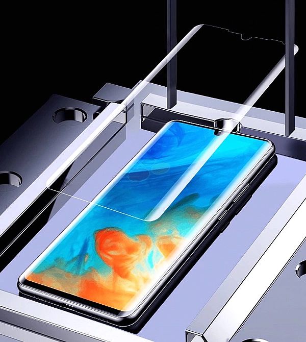 Szkło Hartowane Huawei P30 Pro Uv | Na Cały Ekran 3d + Lampa