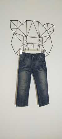 Spodnie jeansowe jeans granatowe 98