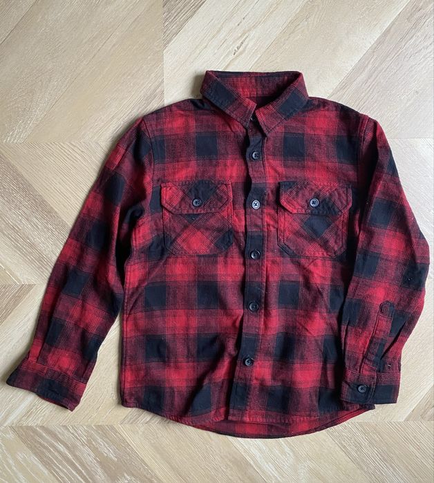Bawełniana koszula w kratę - Rebel by Primark - 116