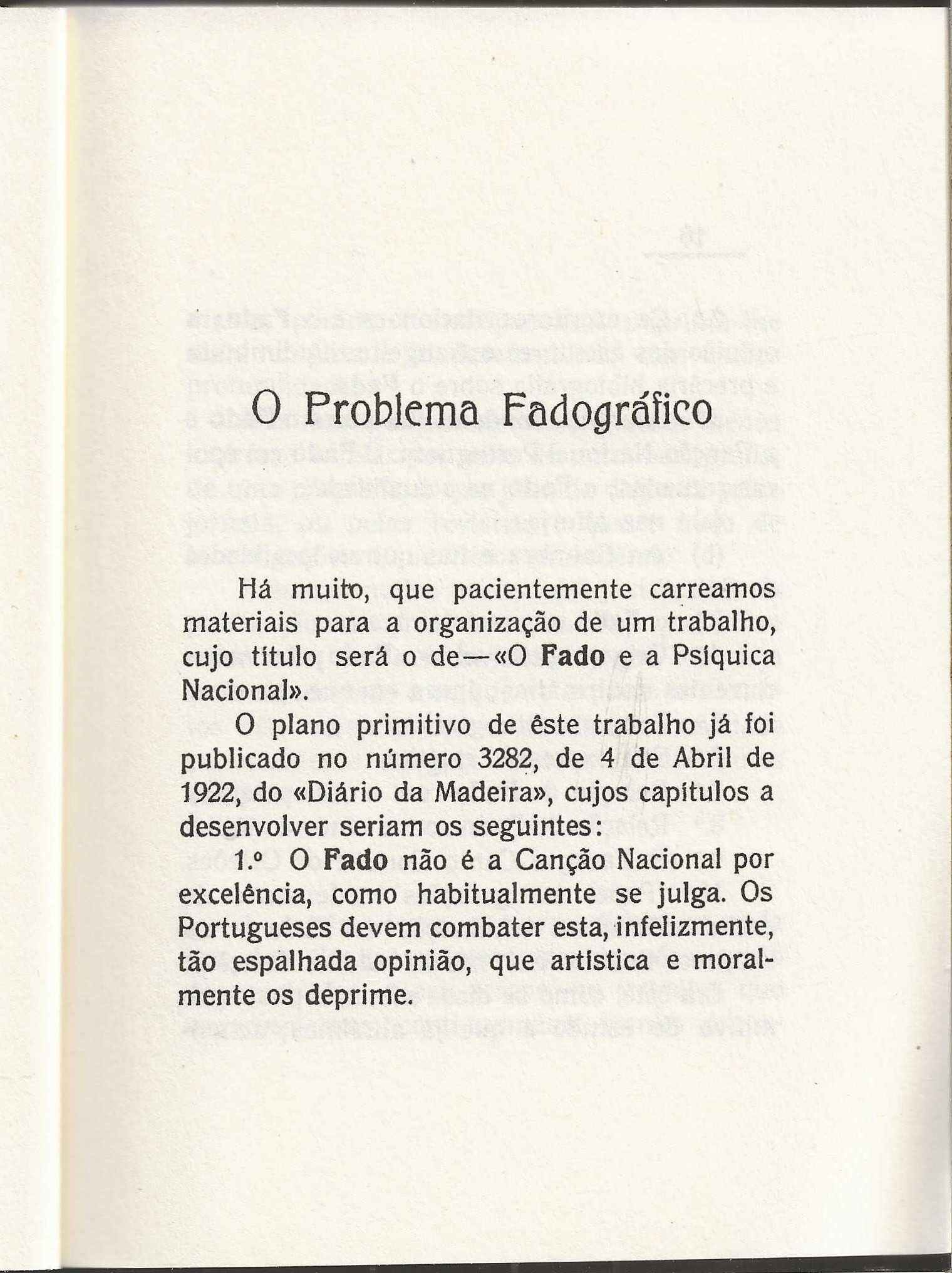 O Fado – Edição fac-símile de 1926
