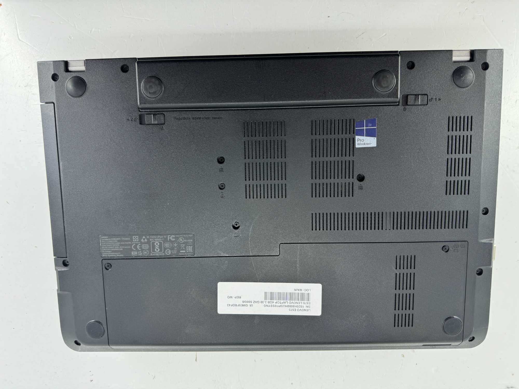 Lenovo ThinkPad E575 15.6" AMD PROA6-9500B 3.2 GHz Radeon R5 WebCam