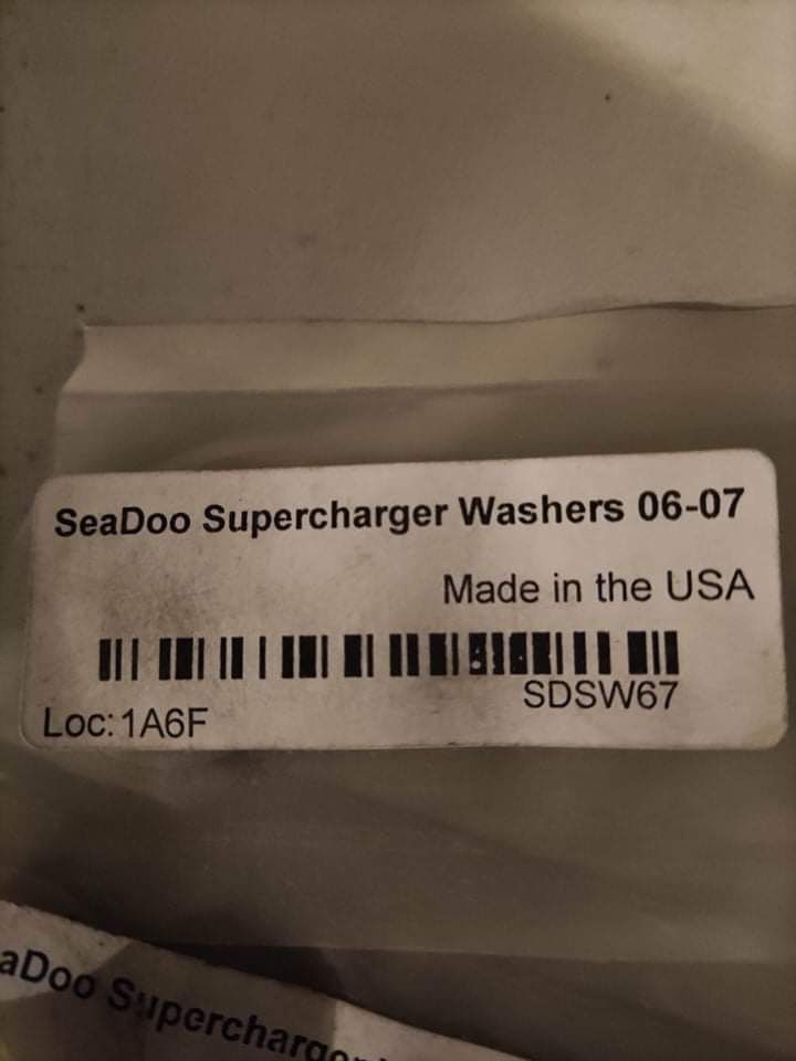 Washers podkładka kompresora Sea-Doo Seadoo RXP, RXT, GTX 04-05, 06-07