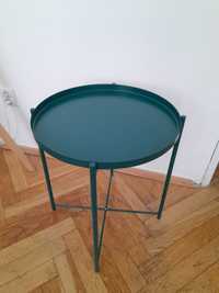 Stolik metalowy Ikea zielony