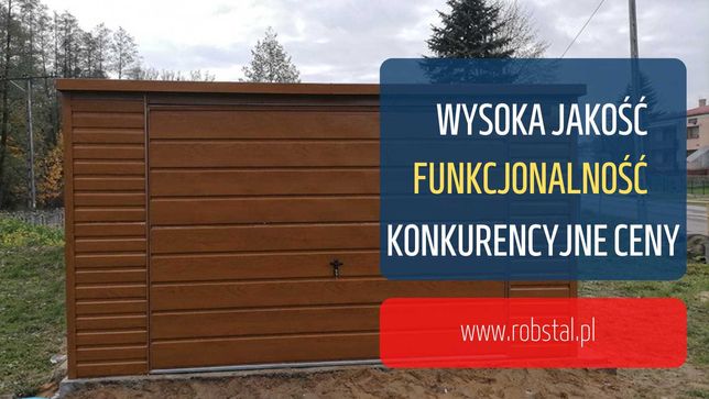 Garaż blaszany drewnopodobny 4x5 - montaż CAŁA POLSKA! #58