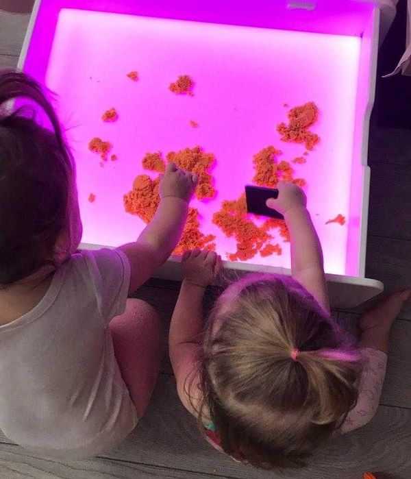 Световой планшет стол песочница Noofik овальный Вaby_ok