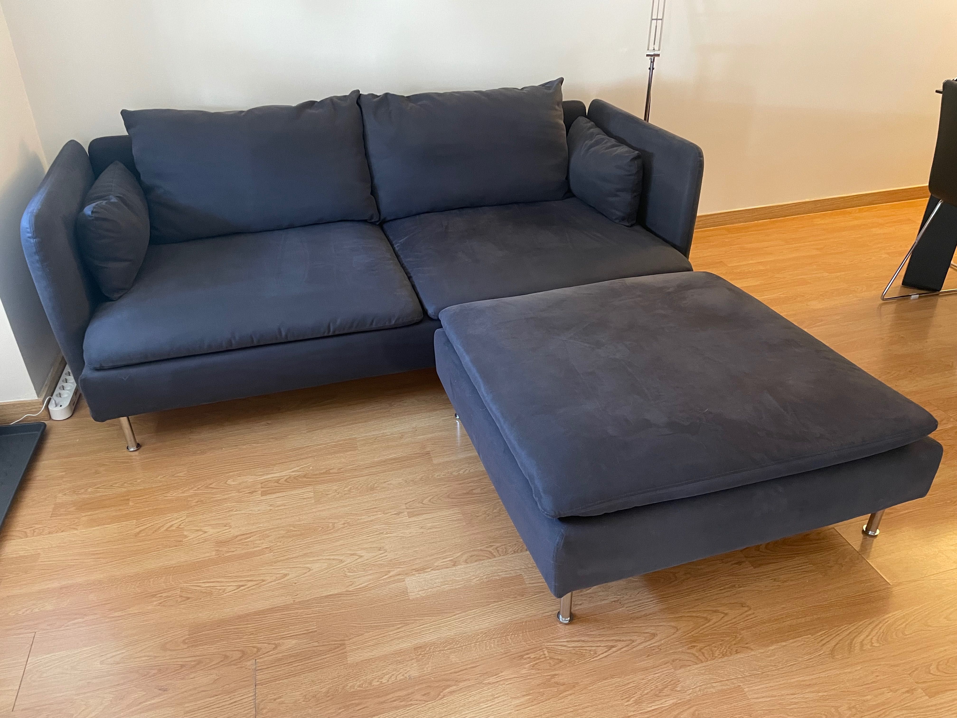 Sofá 3 lugares com chaise longa