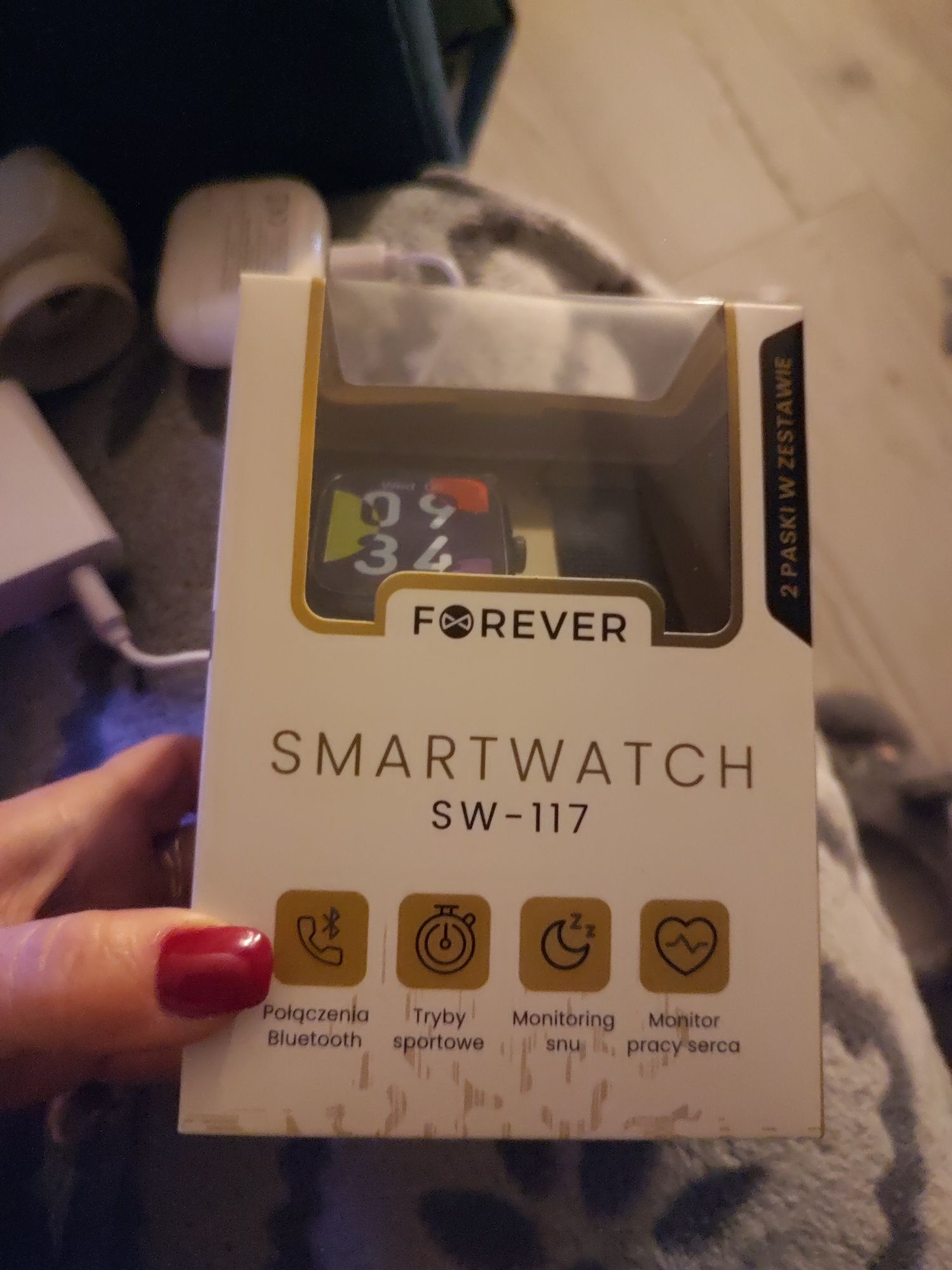 Nowy zegarek Smartwatch forever SW 117 gwarancja 24 m-ce idealny na  p