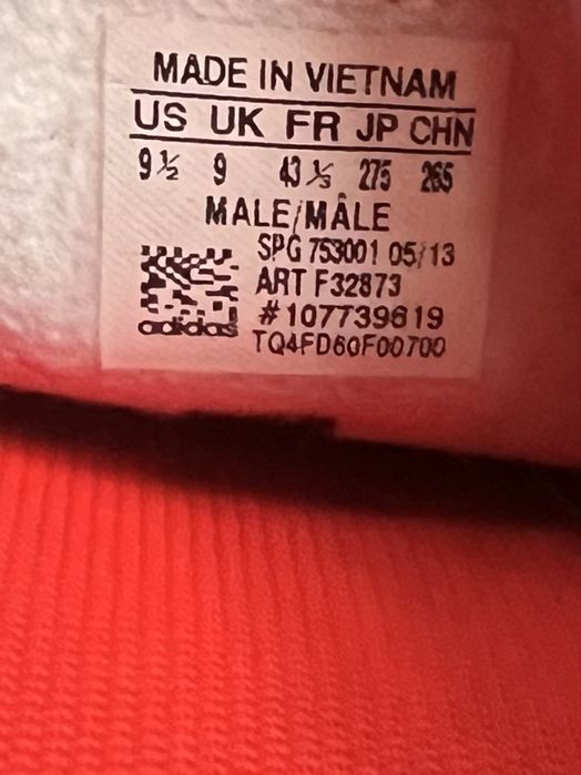 Чоловічі оригінальні футзалки Adidas 42-43 розмір