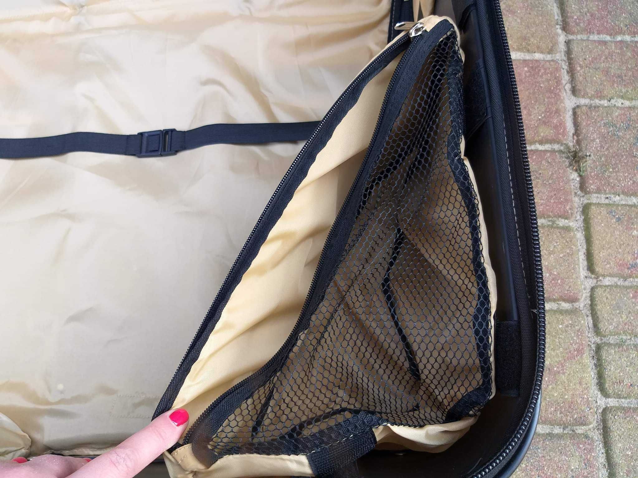 Stylowa duza walizka teleskopowa Joy mangano XXL podróżna torba