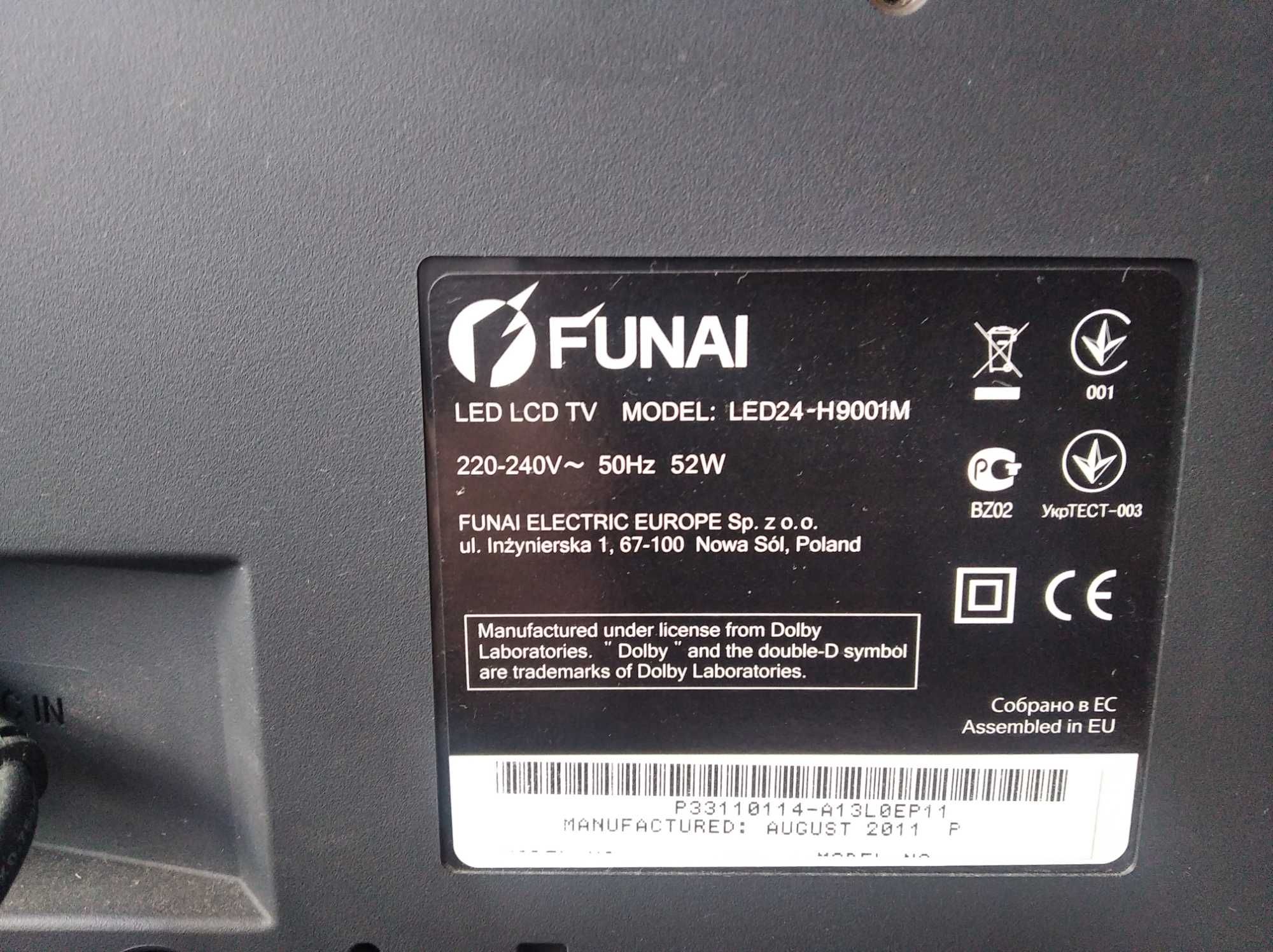 telewizor funai 24 led z funkcją monitora