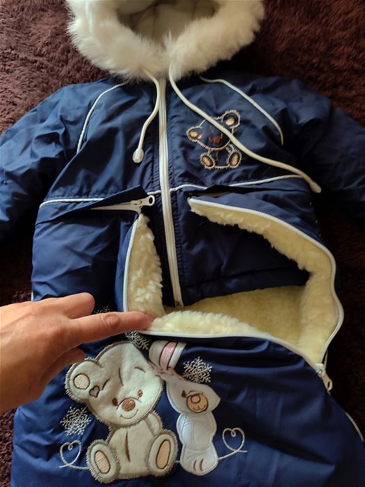 Дитячий зимовий комплект( конверт, комбез) від 0 до 18 міс