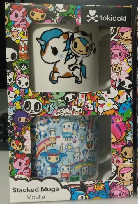 Conjunto de 2 canecas Tokidoki Novas e Seladas