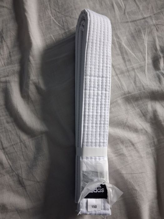 Pas biały do judo karate itp 150 cm