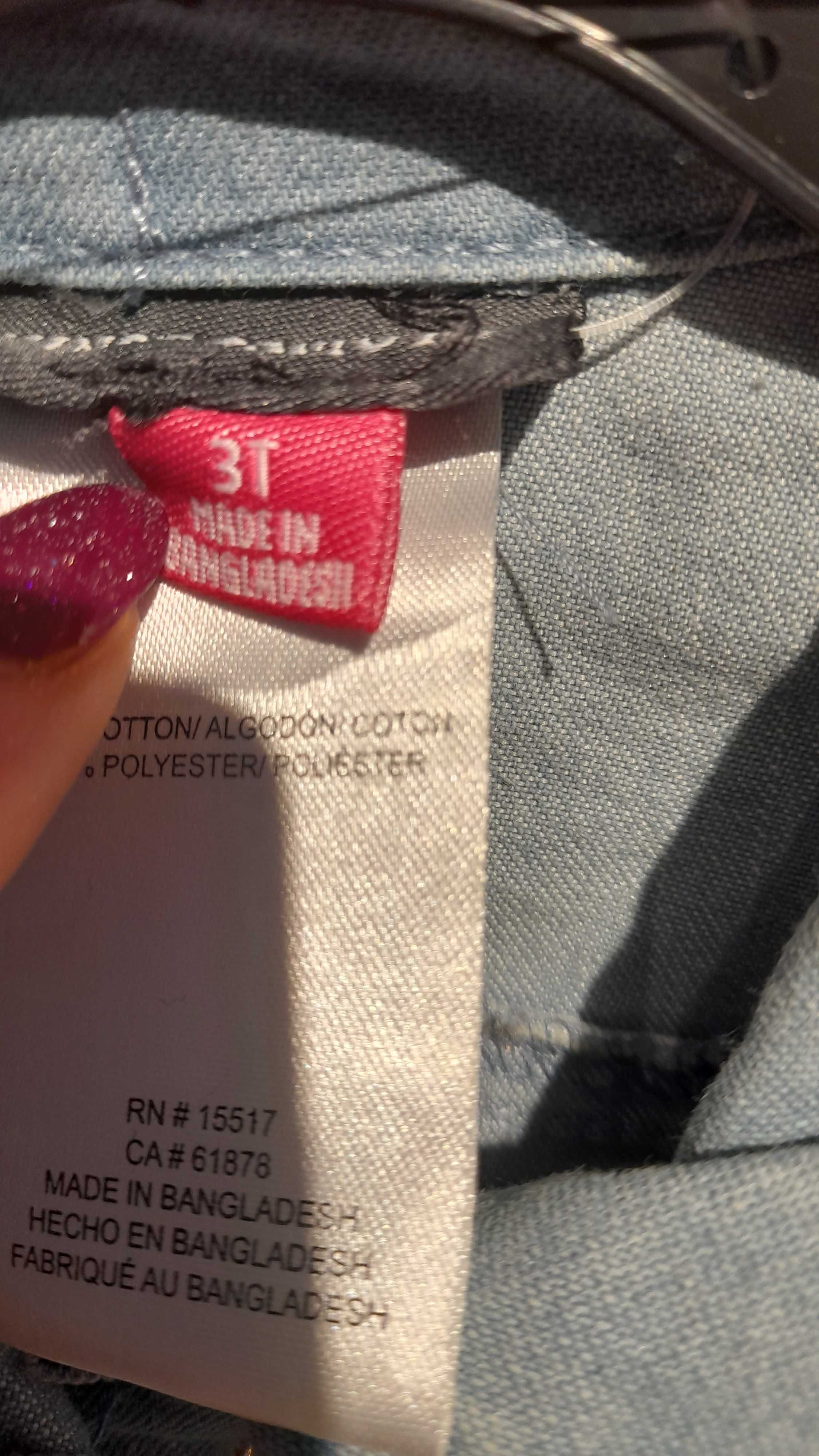 Kombinezon jeans dla dziewczynki 98