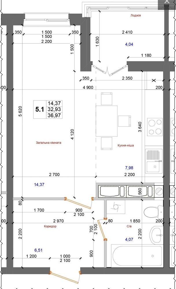 ЖК Атлант на Петлюри 28, 1к квартира, 14/25,