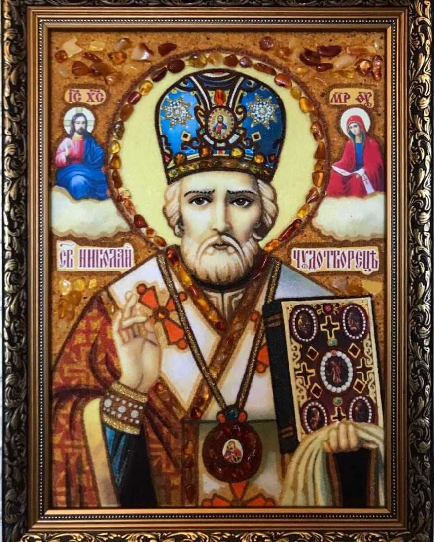 Ікони / картини з бурштину