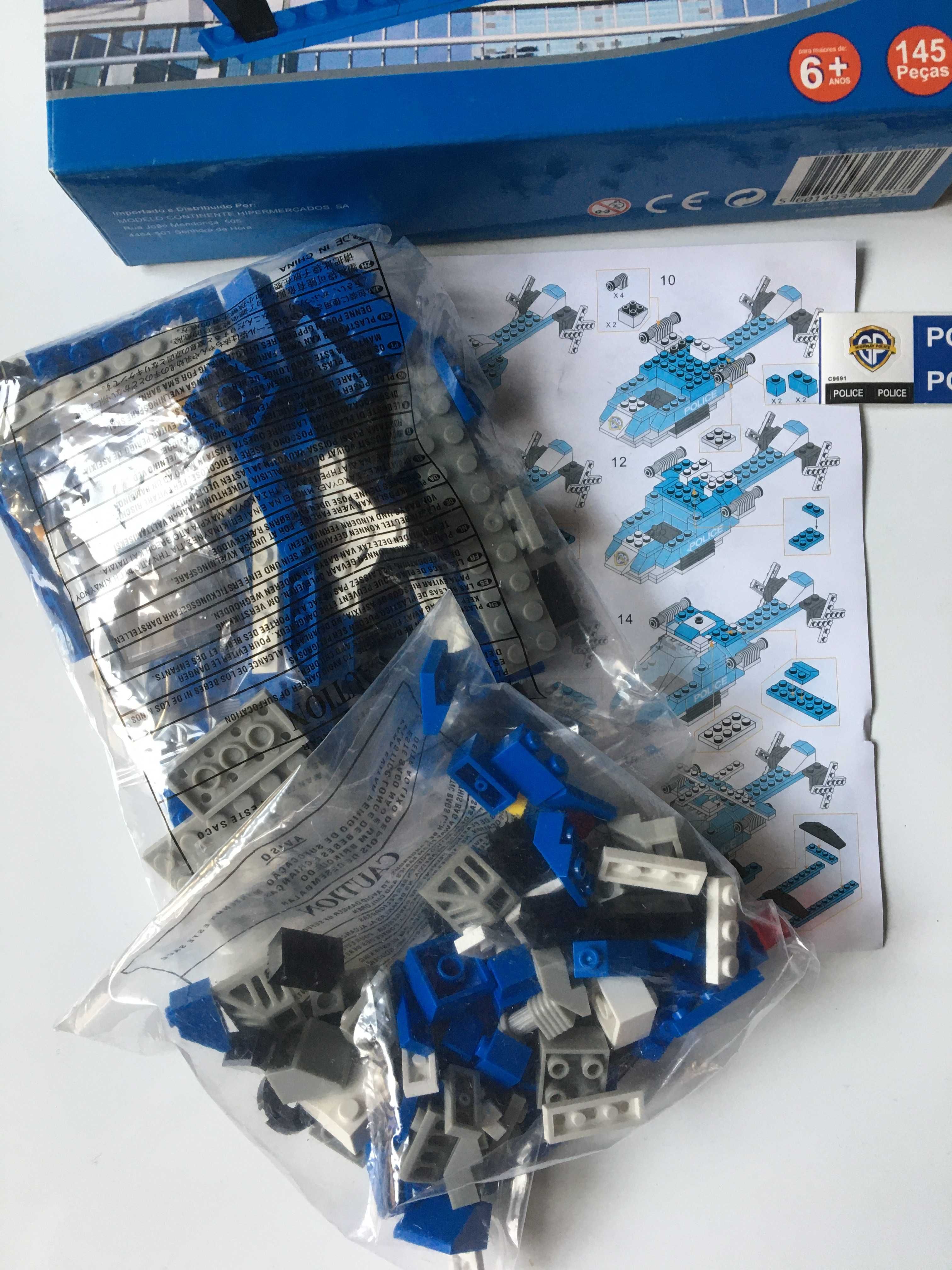 Lego Brick & Fun Helicóptero da Polícia   NOVO