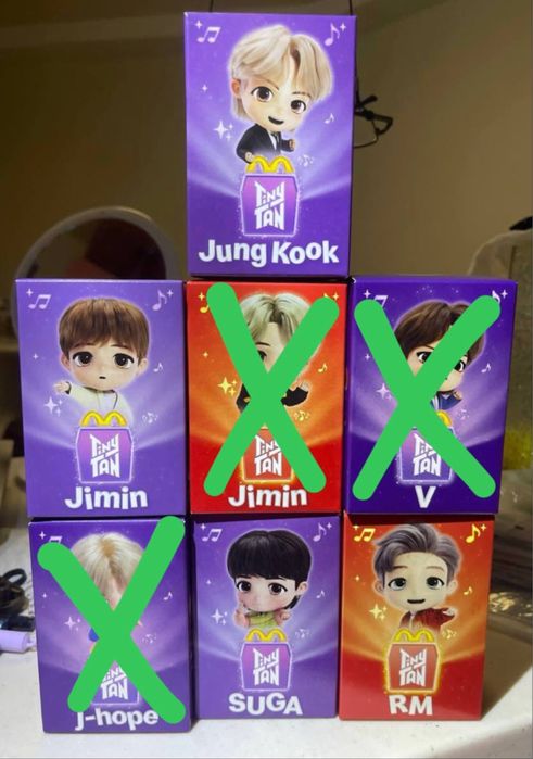 BTS БТС McDonald's Tiny Tan Іграшка Макдональдз